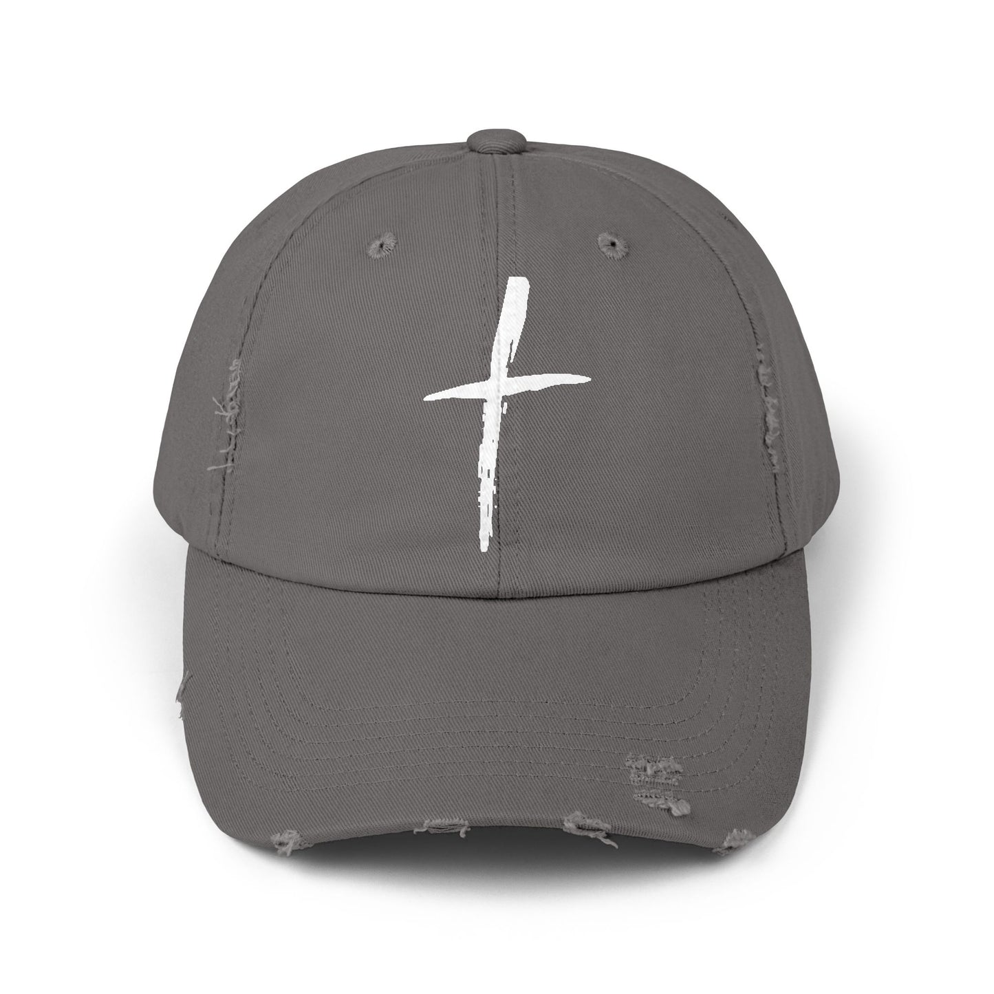 Distressed Cross Cap