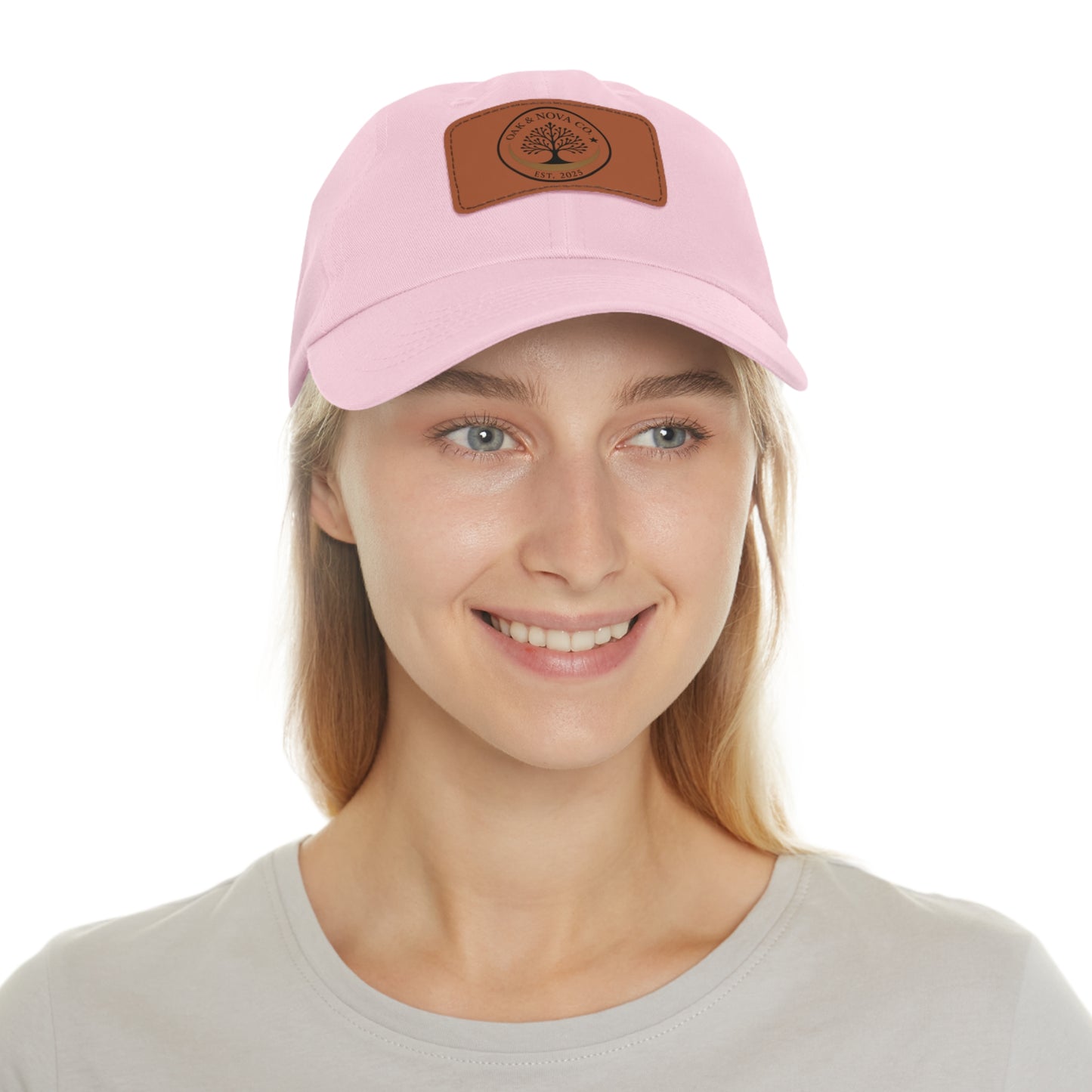 Leather Patch Cap Oak & Nova CO. logo