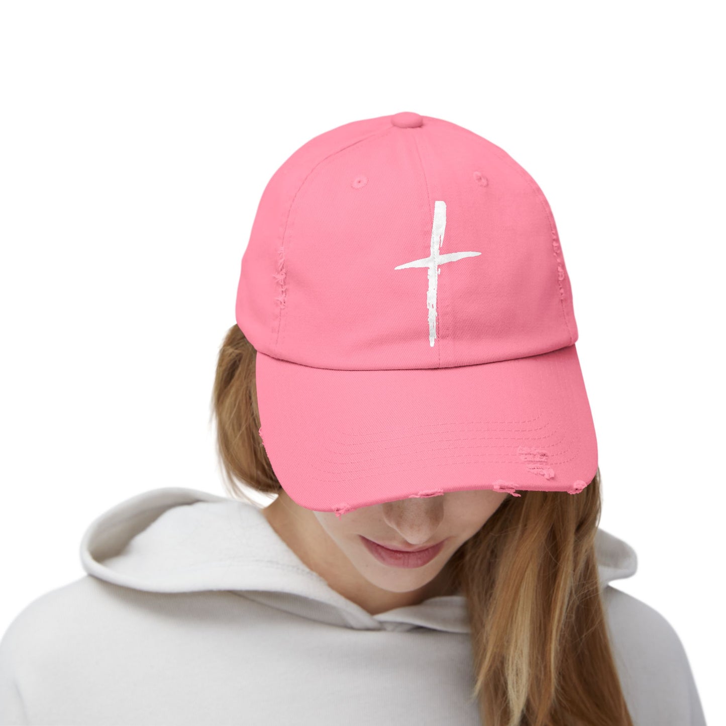 Distressed Cross Cap
