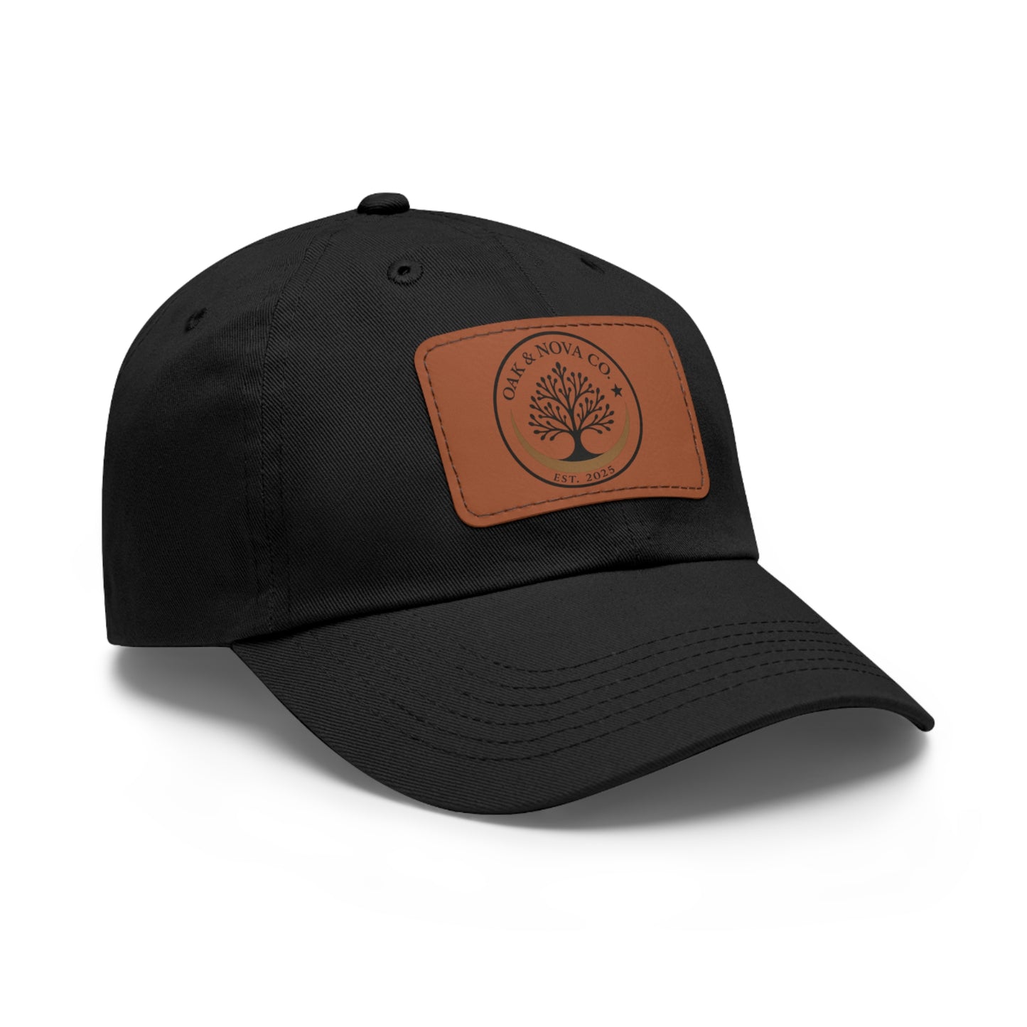 Leather Patch Cap Oak & Nova CO. logo