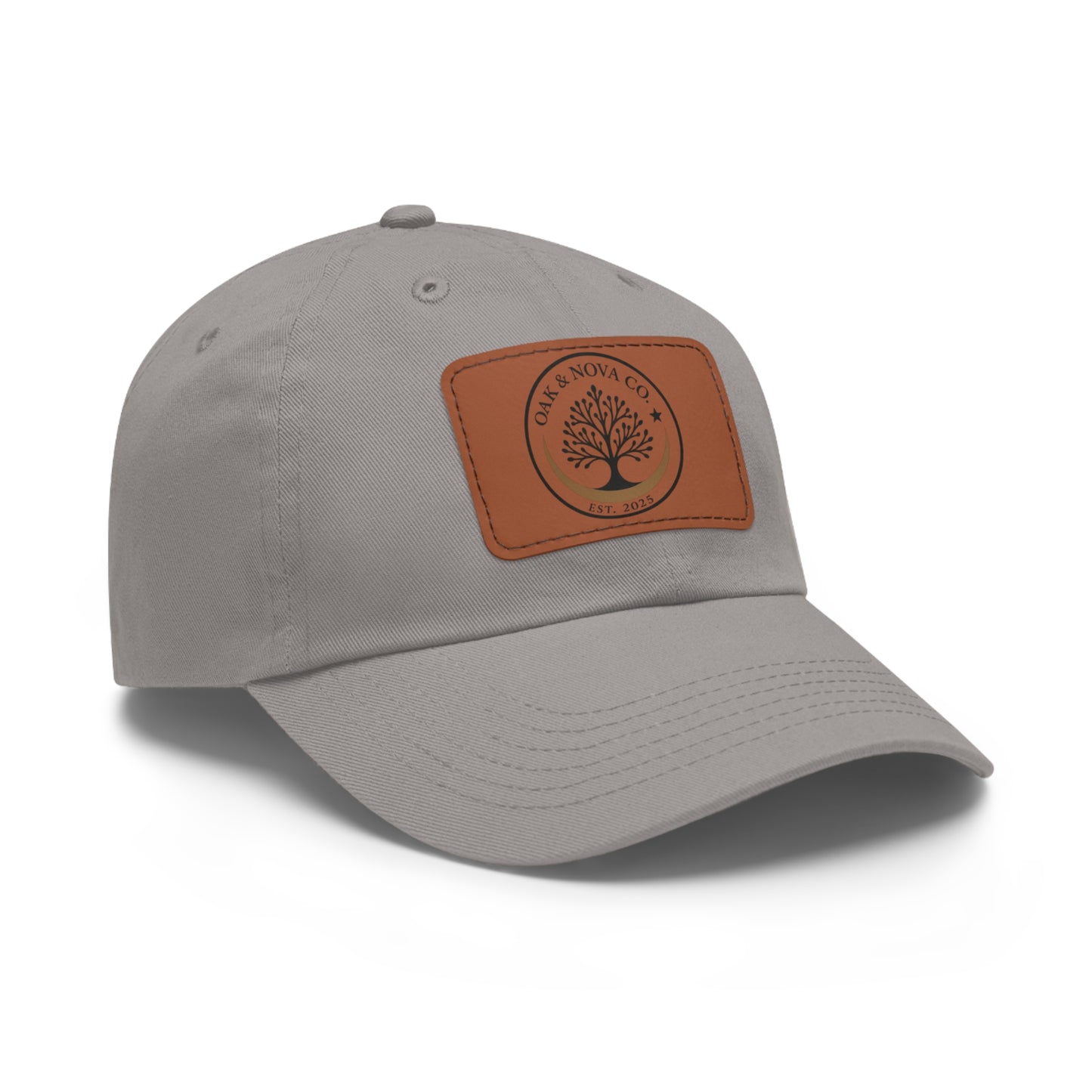 Leather Patch Cap Oak & Nova CO. logo