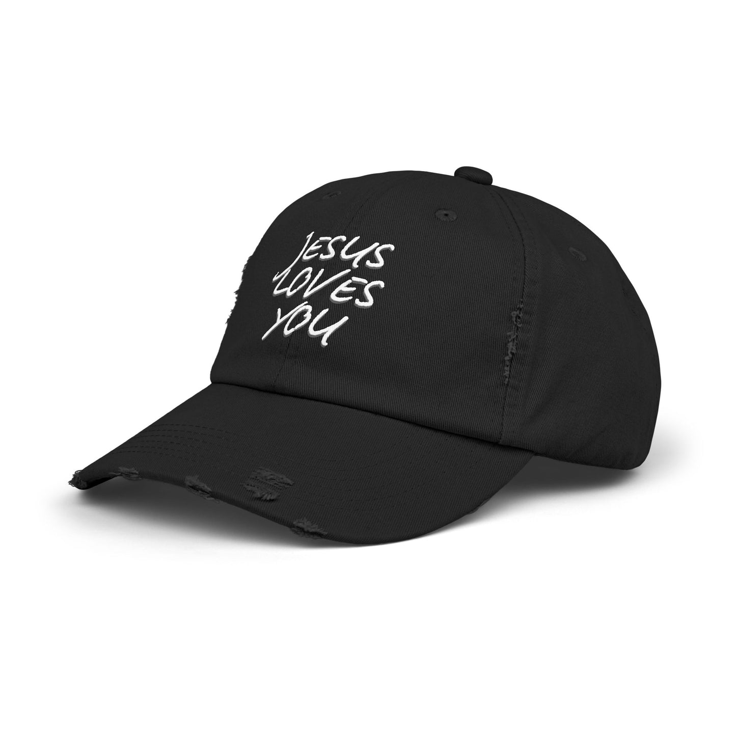 Distressed Jesus Loves You Cap