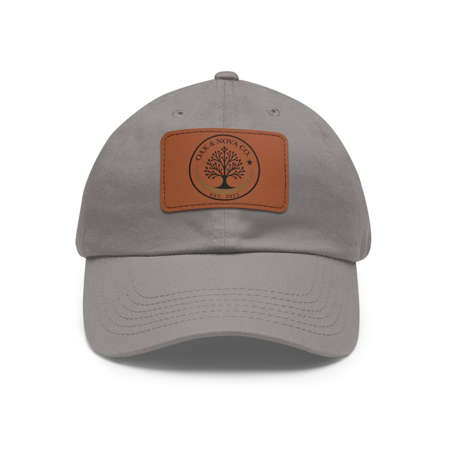 Leather Patch Cap Oak & Nova CO. logo
