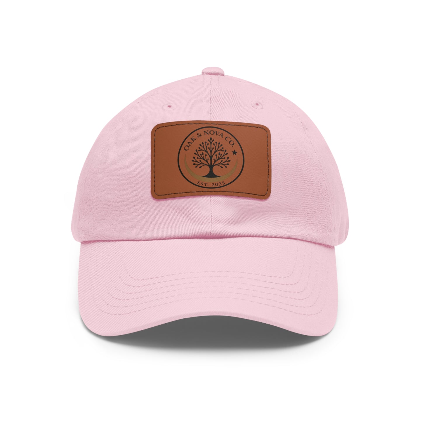 Leather Patch Cap Oak & Nova CO. logo