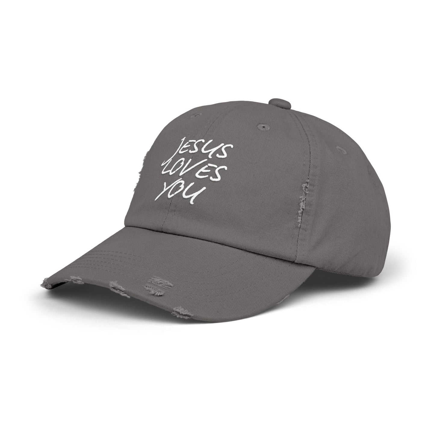 Distressed Jesus Loves You Cap