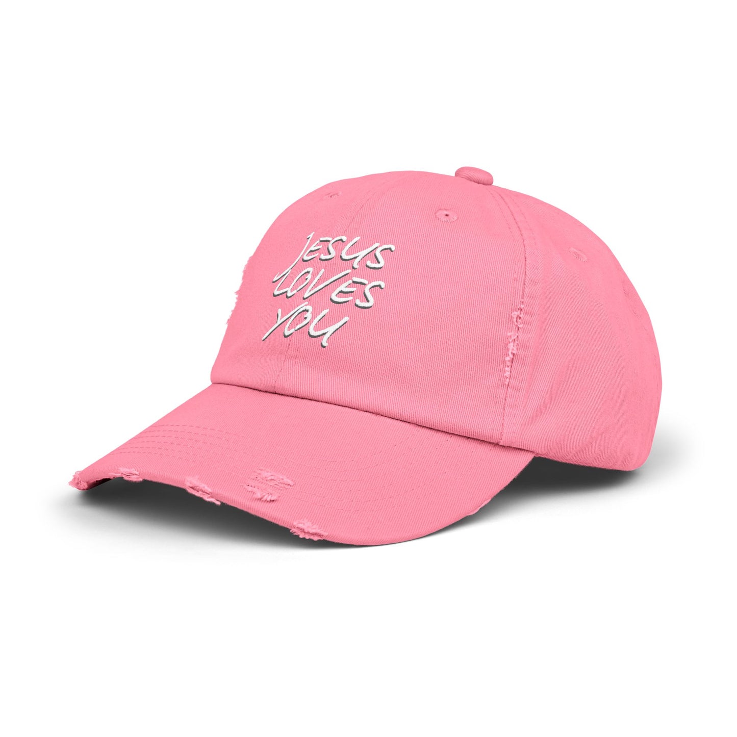 Distressed Jesus Loves You Cap