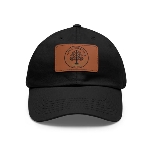 Leather Patch Cap Oak & Nova CO. logo