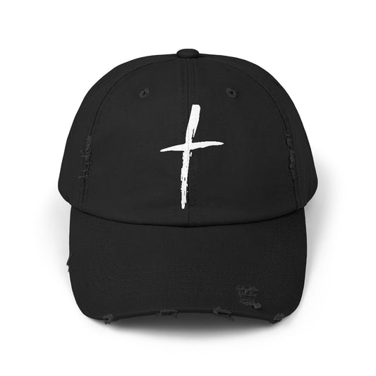 Distressed Cross Cap